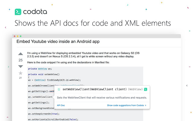 Codota – Java Code Viewer Developer Tool