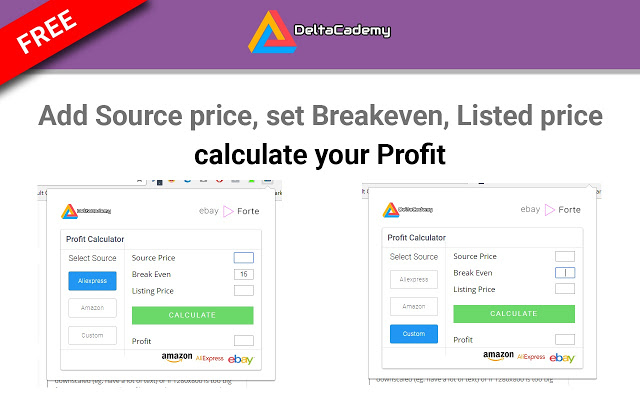 Ebay | Fees & Profit calculator | DeltaCademy
