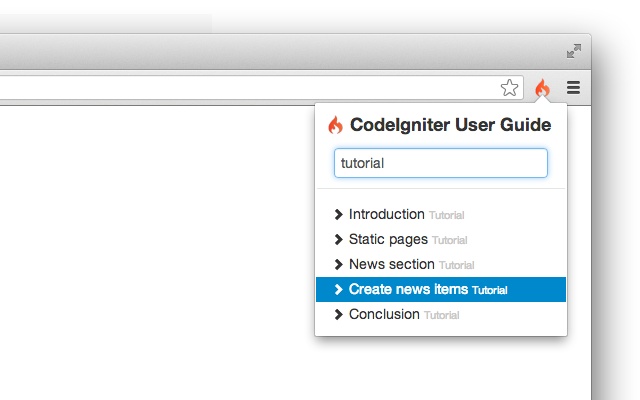 CodeIgniter User Guide for Google Chrome™