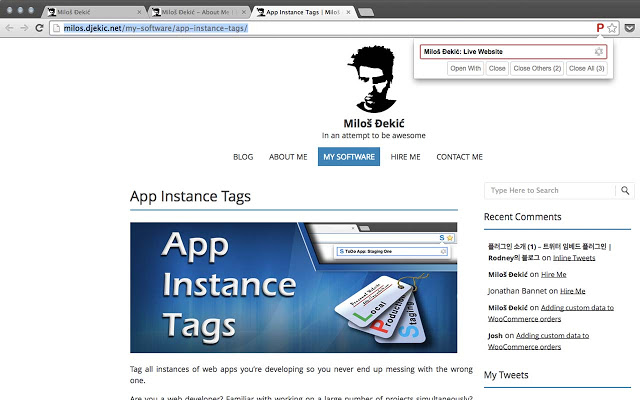 App Instance Tags