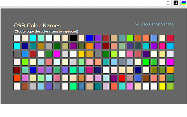 CSS Color Names
