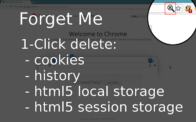 Forget Me – Clean History, Cookies & more