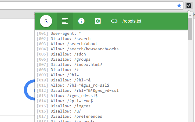 robots.txt viewer