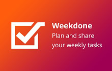 Weekdone - Plan and share your weekly tasks