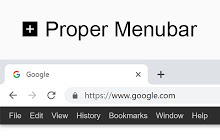 Proper Menubar for Google Chrome