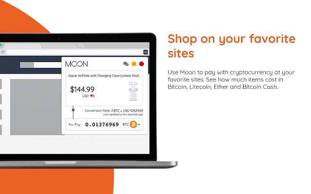 Moon: Shop online with Bitcoin