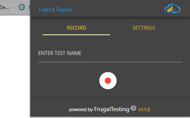 Frugal Testing Recorder