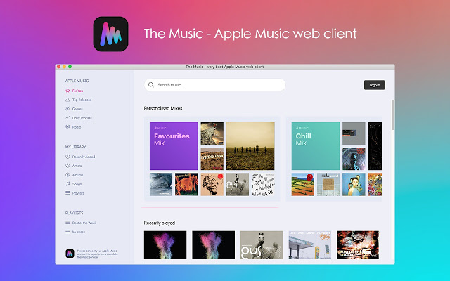The Music – very best Apple Music web client