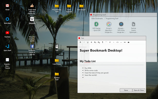 Super Bookmark Desktop