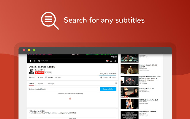 Subtitles For YouTube