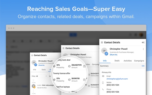 Zoho CRM for Gmail & Inbox