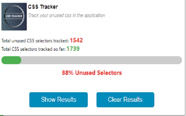 Unused CSS Tracker