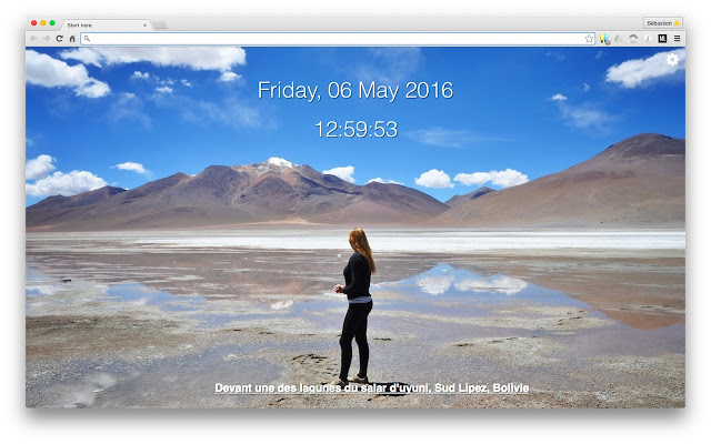 Traveler: Background photo for chrome new tab