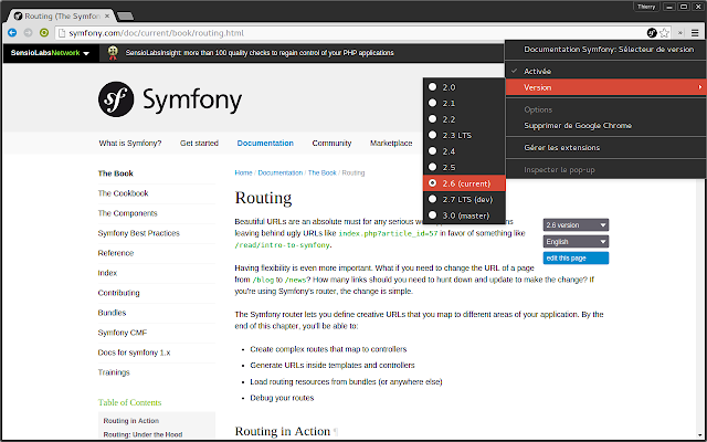 Symfony Documentation: Version selector