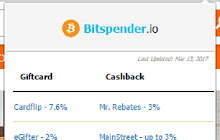 Bitspender.io's Cashback & Price Tracker