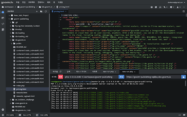 goormIDE: Powerful Code Editor with Container