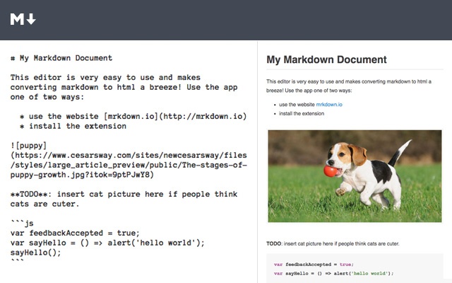 Mrkdown.io – Markdown Editor