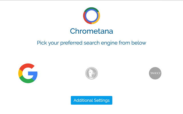 Chrometana – Redirect Bing Somewhere Better