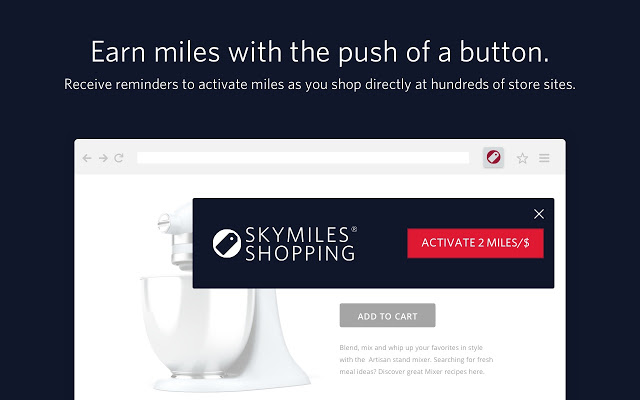 SkyMiles® Shopping button