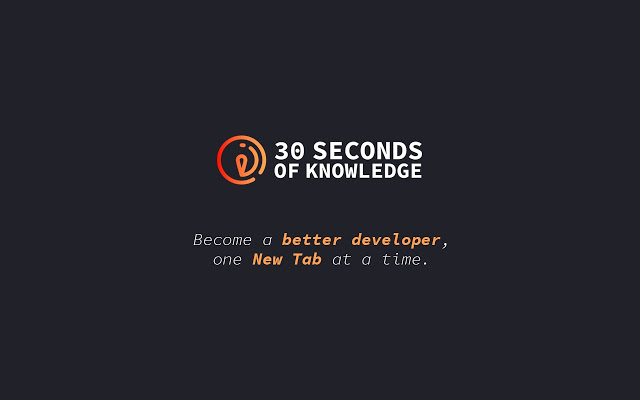 30 Seconds of Knowledge