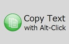 Copy text with Alt-Click