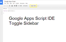 Google Apps Sidebar Toggle