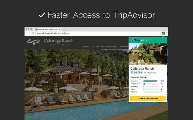 TripAdvisor Browser Button