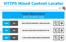 HTTPS Mixed Content Locator
