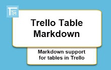 Trello Table Markdown