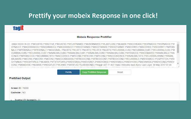 Mobeix Response Formatter