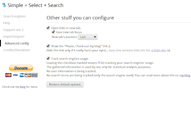 Simple = Select + Search
