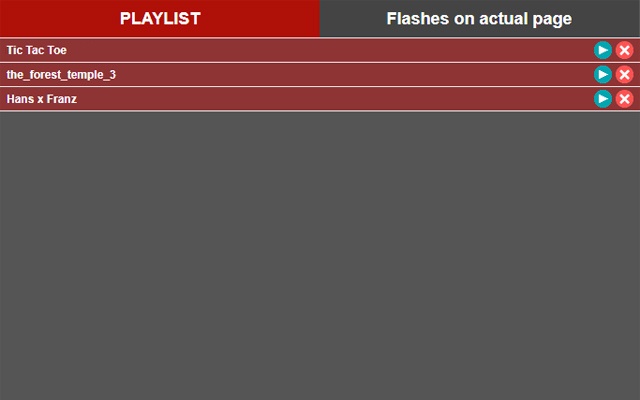 Flash player (Playlist)