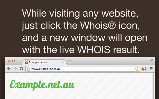 Whois One-Click WHOIS search