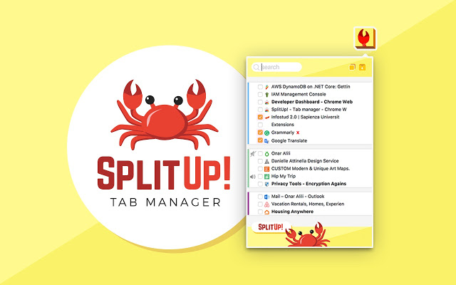 SplitUp! – Tab manager