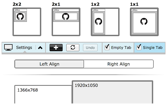 Tab Resize – split screen layouts