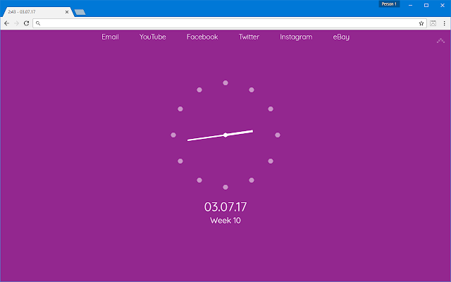 CaretTab – 新式可以显示时间和日期的标签