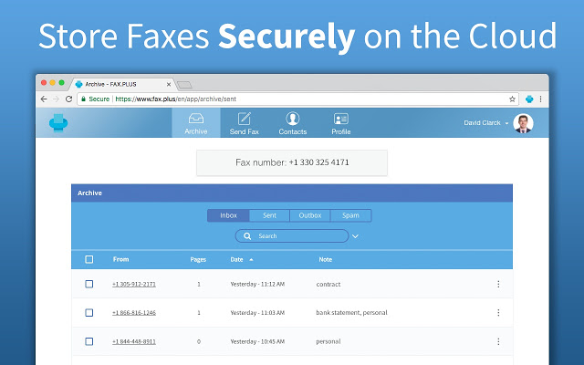 FAX.PLUS – 在线接收和发送传真