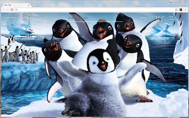 Penguin Wallpaper HD Penguins New Tab Themes