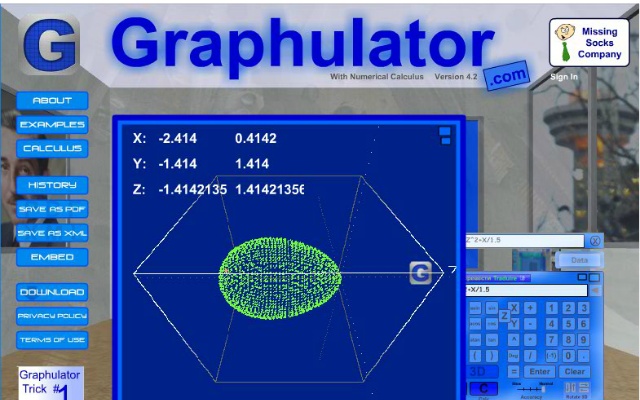 Graphulator With Numerical Calculus