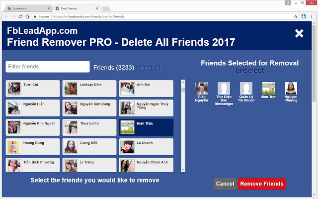 Friend Remover PRO – Delete All Friends 2017