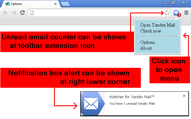 Watcher for Yandex Mail™