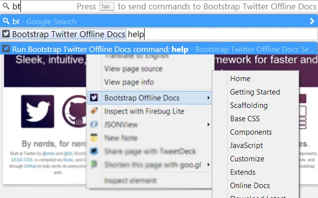 Bootstrap Twitter Offline Docs