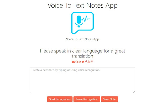 Voice To Text Notes App