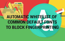 Font Glyph Fingerprint Privacy Whitelist