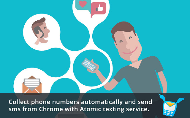 Atomic SMS – grab phone numbers and send SMS
