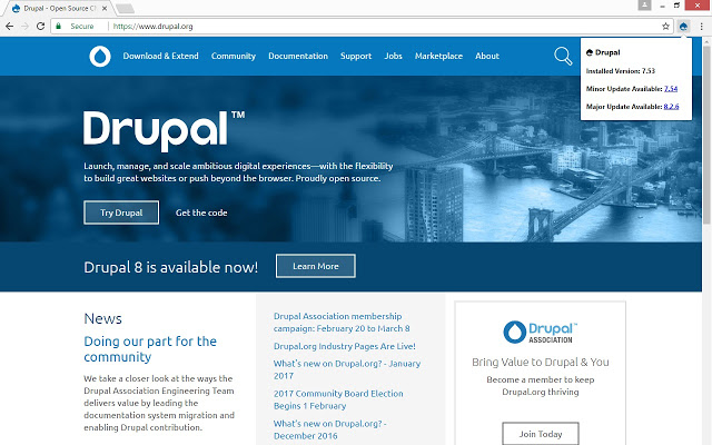 Drupal: Validate & Check Version