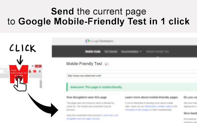 NEW Google Mobile Friendly Test Quick Access