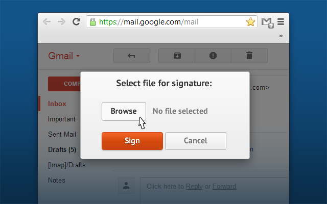 GroupDocs Signature plugin for Gmail