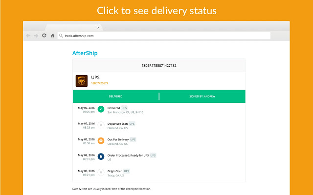 AfterShip: track packages of FedEx, UPS & DHL