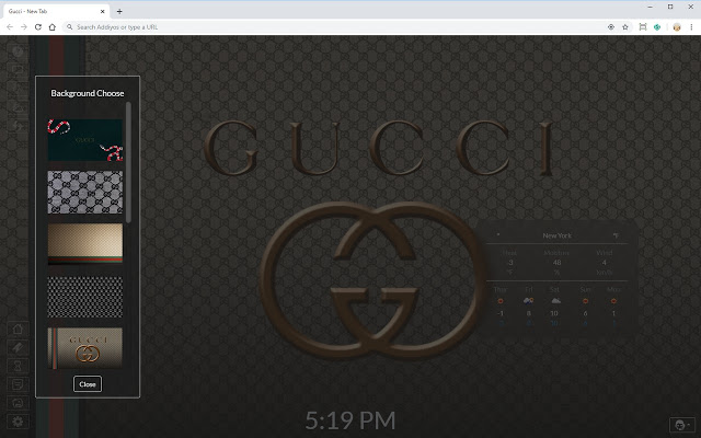 Gucci New Tab